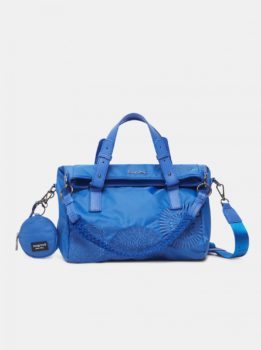 Modrá dámská vzorovaná kabelka Desigual Mandrala Loverty 2.0