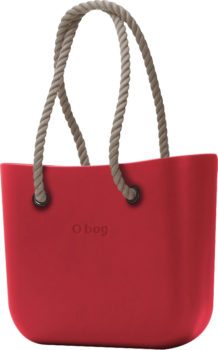 O bag kabelka Rosso s dlouhými provazovými držadly natural